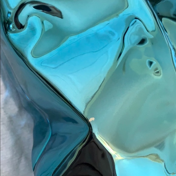 Crisp Turquoise Metal Crossbody Pouch - Picture 8 of 8